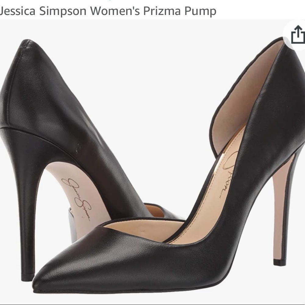 Jessica Simpson Prizma Black Pointed Heel Pumps